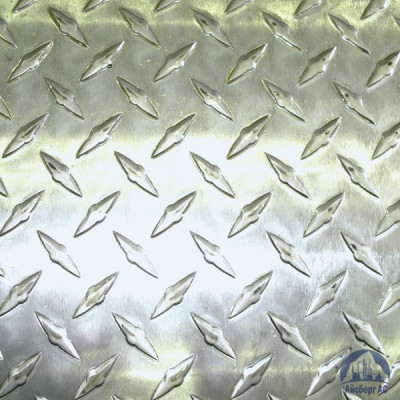 Рифлёный алюминиевый лист "Чечевица" 1,5х1500х3000 мм АМГ2НР купить в Барнауле